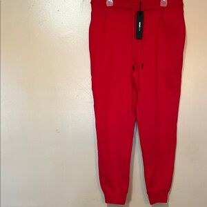 Fashion Nova Bold Red Joggers